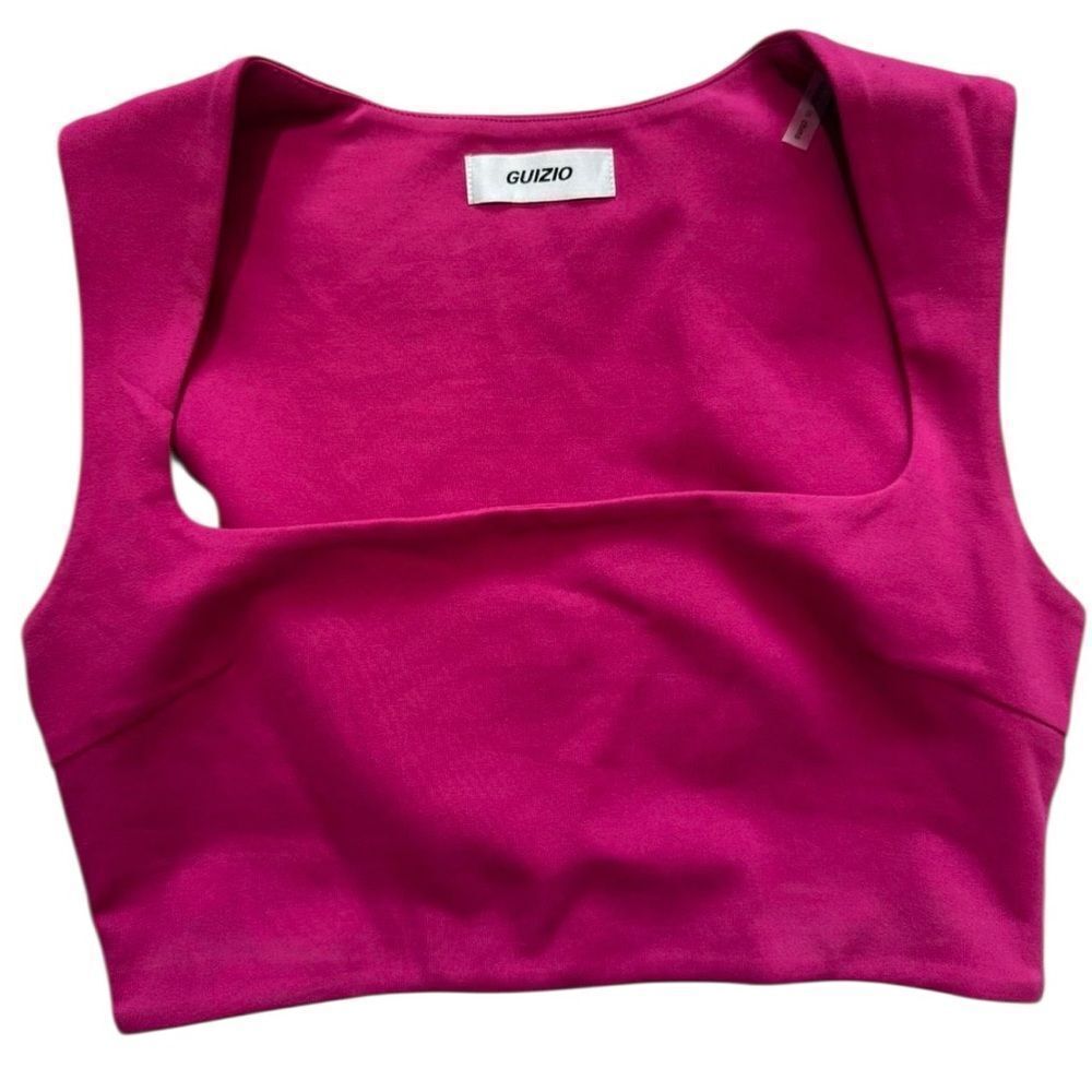 Guizio Pink Crop Top double lined small
